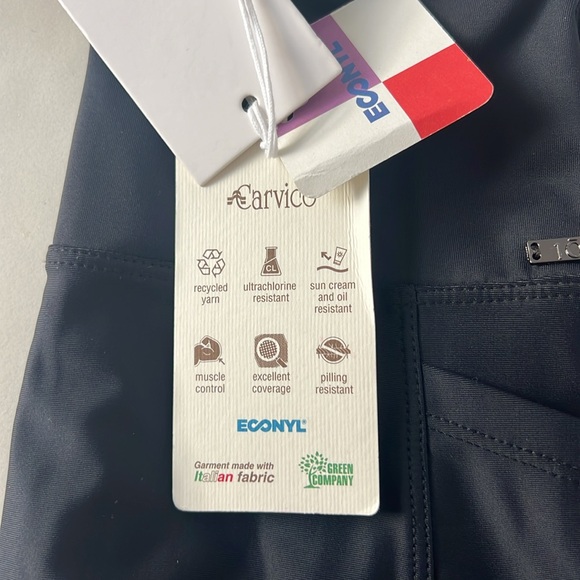 NWT 108 Sportif Scuplt Seamless Shine Leggings Pockets Black Size S $150 - Picture 4 of 6